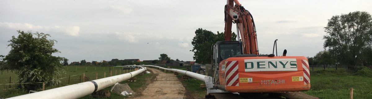 Denys NV/SA installe une conduite de gaz naturel entre Kraainem et Haren pour Fluxys